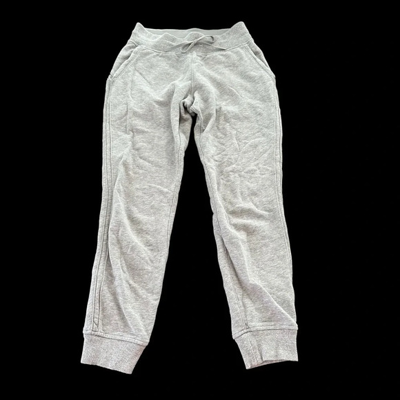 Lululemon size 4 Gray Warm Down Jogger Sweatpants Cotton Terry Mid Rise Joggers - Picture 2 of 8